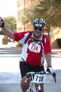 Crossing the finish line